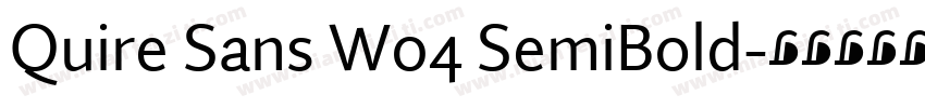 Quire Sans W04 SemiBold字体转换